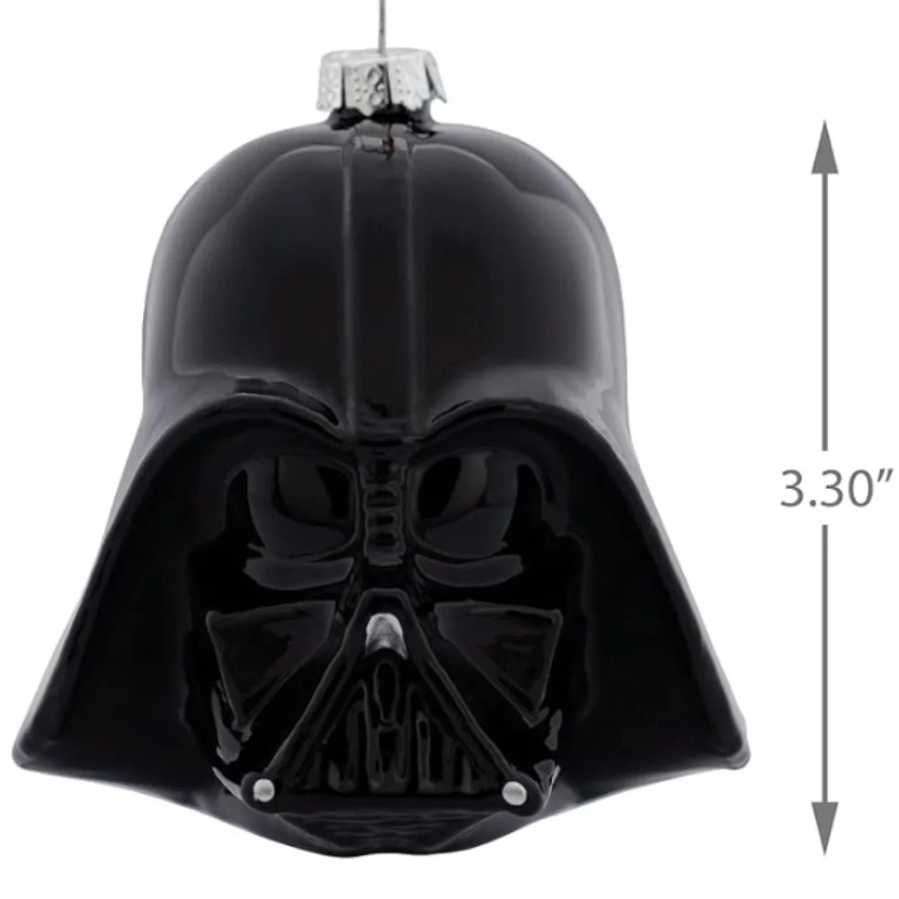 Hallmark Star Wars “Darth Vader Helmet” Blown Glass Christmas Ornament (NWT)